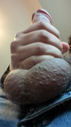 balls big balls big dick jerk off penis gif