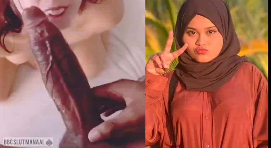 asian bbc big dick blowjob cock cute hijab gif