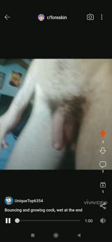 bouncing penis precum gif