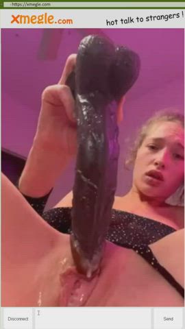 amateur camgirl dildo huge dildo masturbating nsfw solo webcam wet pussy gif