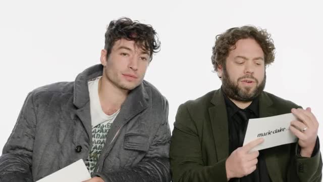 Ezra Miller kiss Dan Fogler interview Marie-Claire