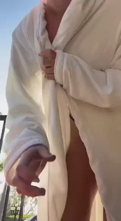 Ass Blonde Thong gif