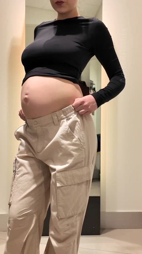 Would you fuck pregnant girl in the fitting room?