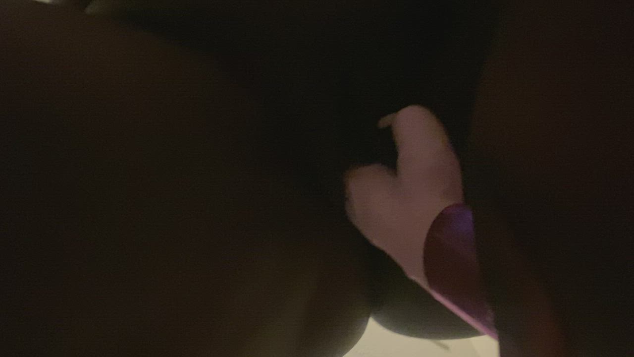 Ebony Masturbating Pussy Eating Solo Vibrator gif