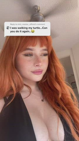 Big Tits Redhead TikTok gif