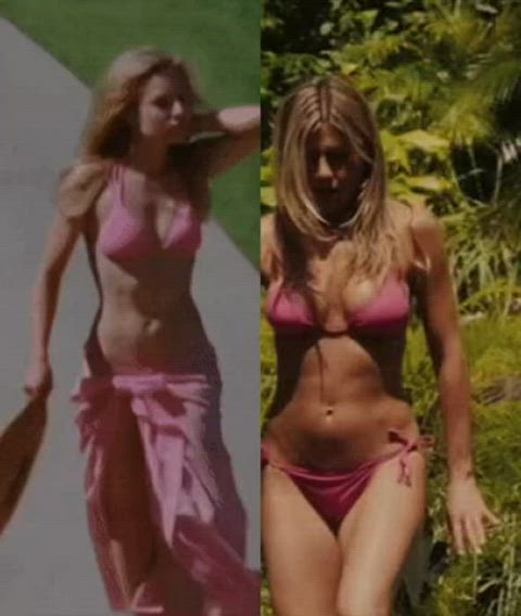 bikini jennifer aniston kristen bell gif