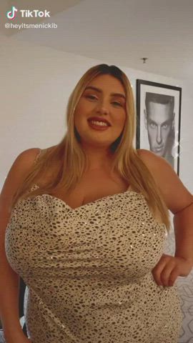 Big Tits Dress Huge Tits gif
