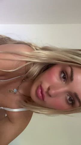 blonde teen tiktok gif