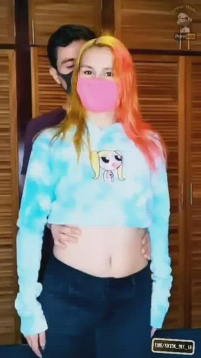 Ass Couple Dancing Naked TikTok gif