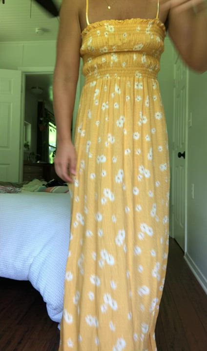 What do you think of my new sun dress??