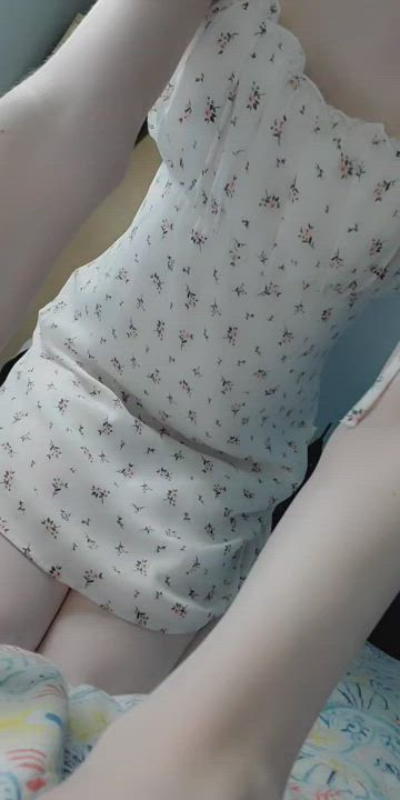 crossdressing cute tease teasing trans gif