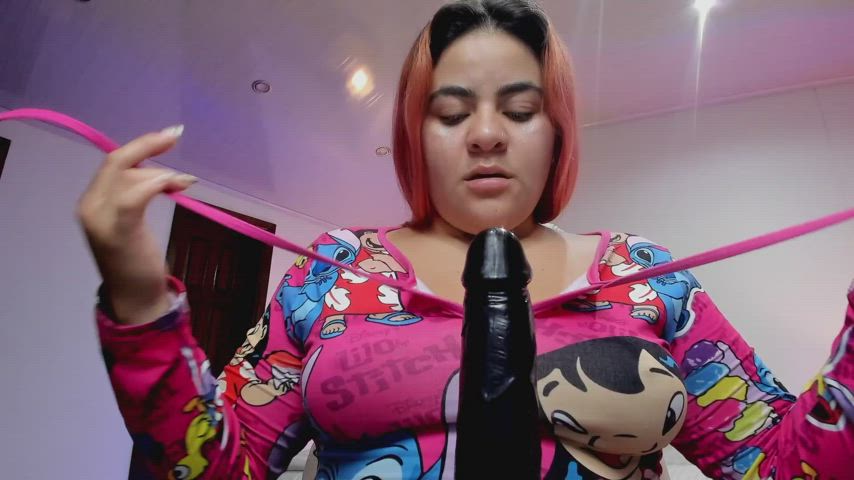 amateur bbw big tits blowjob chubby deepthroat dildo latina natural tits gif