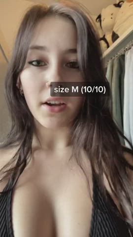 Bikini Cleavage Clothed Teen TikTok gif