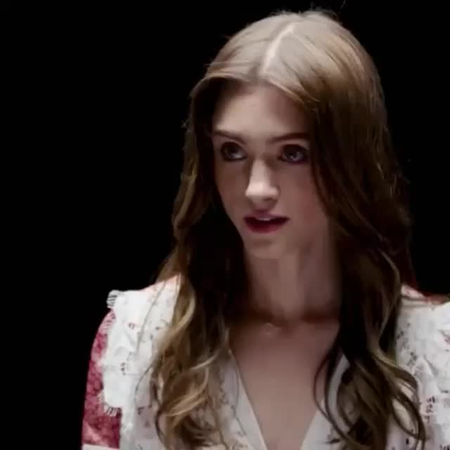 Natalia Dyer's reaction after being told she's gonna' be passed around by you and
