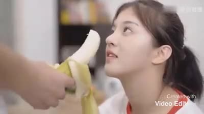 Chinese Student Eating Banana? -