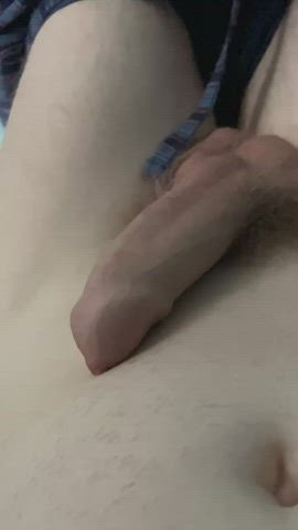 foreskin masturbating stretching gif