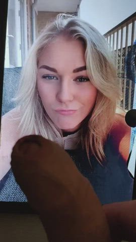 babe babecock big dick blonde cum cum in mouth cumshot facial tiktok tribute gif