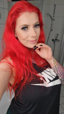 piercing redhead tattoo tattooed gif