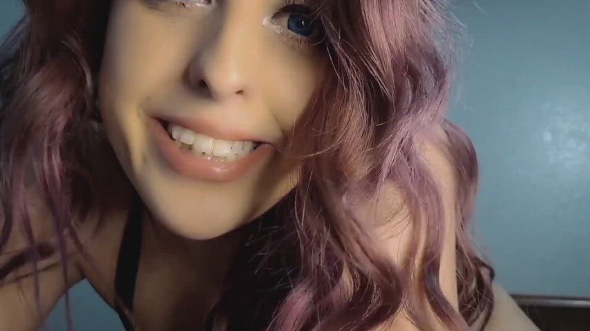 Blue Eyes Daughter OnlyFans Redhead Seduction Step-Daughter Taboo Tits r/DDlg gif