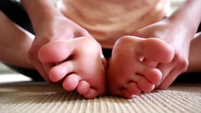 Adriene Mishler Feet Soles Close-up