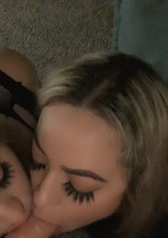 Amateur Big Ass Big Dick Big Tits Kiss Lesbian Lesbians OnlyFans Sucking gif