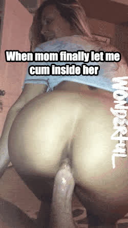 Creampie Mom Son gif