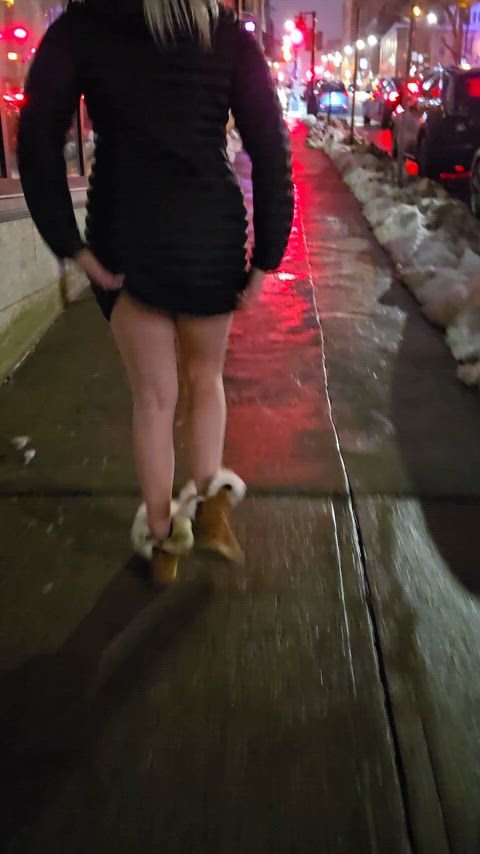 Just walking downtown