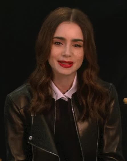 lily collins gif