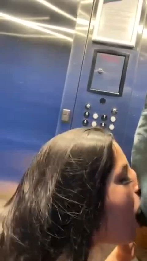 bbc blowjob elevator selfie white girl gif