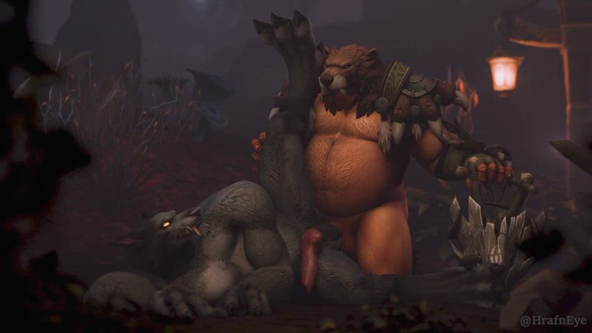 anal bear beard daddy furry gay werewolf belly love-not-warcraft monster-sex gif