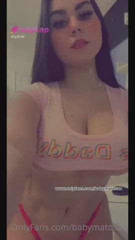 big tits boobs busty long hair pussy gif