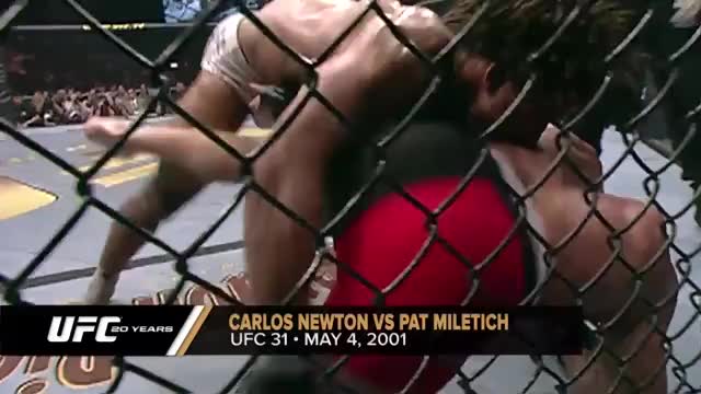 Carlos Newton gets a serious choke on Pat Melitich