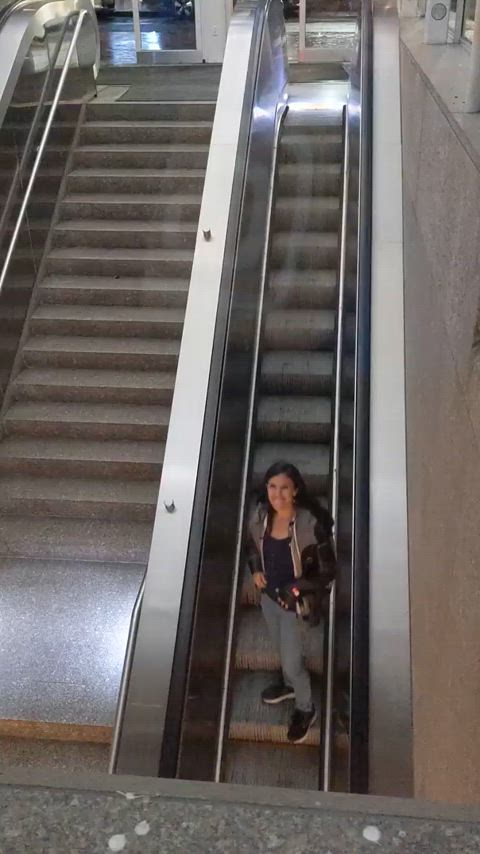 This escalator's not the only thing going up