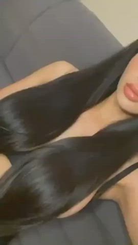 areolas big nipples big tits erect nipples huge tits long hair r/titsworship gif