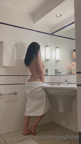 Ass Joey Fisher Naked OnlyFans Tease Towel gif