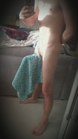 Oops...dropped my towel. Any of you ladies able to bend over and pick it up for me?
