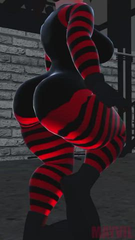3d animation ass big ass girls milf rule34 sarah walker twerking gif