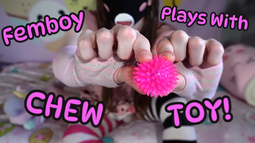 ballplay balls cumshot femboy foreskin sex toy toy toys trans trans woman gif