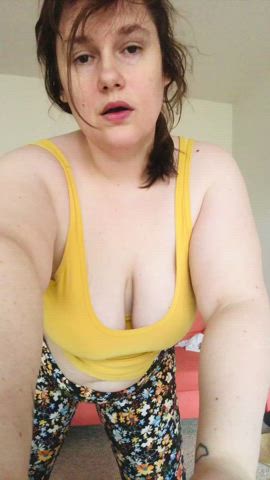 Amateur Chubby Natural Tits gif