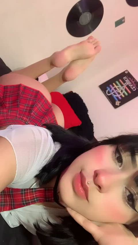 amateur ass feet feet fetish latina onlyfans pretty schoolgirl skirt gif