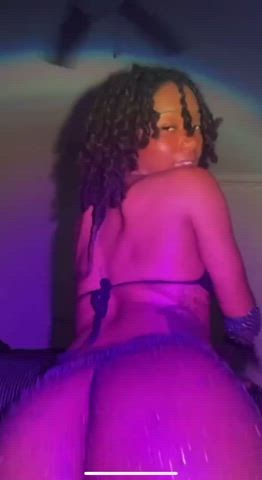 ebony lingerie twerking gif