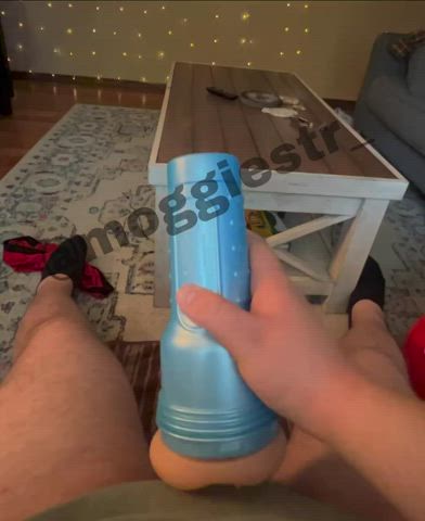 big dick cum cumshot fleshlight masturbating gif