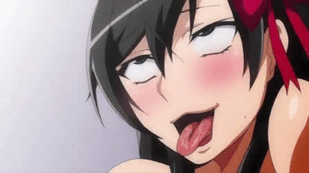 Ahegao Hentai Tongue Fetish gif