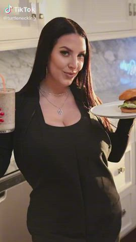 Angela White Big Tits MILF gif