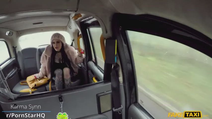 car doggystyle fake tits gif