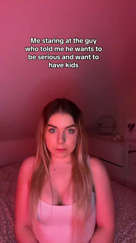 amateur babe brown eyes brunette eye contact onlyfans tease tiktok tik-tok gif