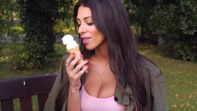 Georgia Salpa eating Ice Cream, Chocolate, and Honey