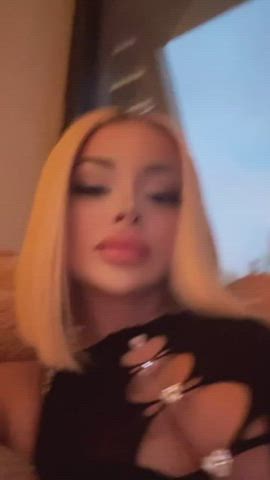 big ass big tits blonde boobs gif