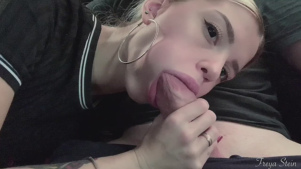 Blowjob Cum Swallow Cute Deepthroat Schoolgirl gif