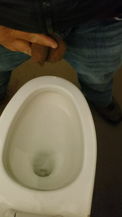 Pissing Solo Uncut gif